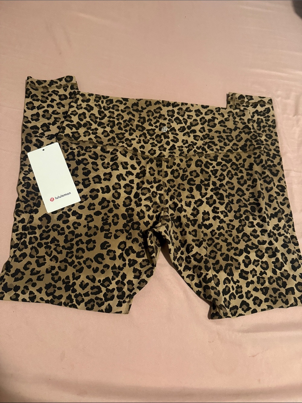 Lululemon  Leopard Print Athletic leggings- Brown/Black NWT sz14